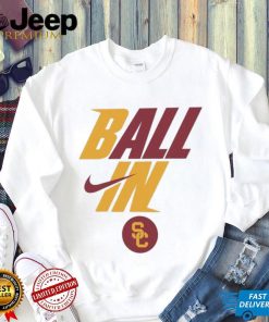 USC Trojans Nike 2022 Postseason Basketball BALL IN Shirt