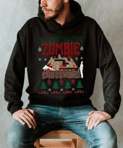 Ugly Christmas Sweater Zombie Crossword Game Addict Unisex Sweatshirt