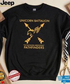 Unicorn Battalio the Battalion Arrowhead Pathfinders logo shirt