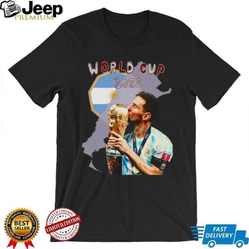 Unisex FIFA Qatar World Cup 2022 Lionel Andrés Messi Cuccittini Argentina FC T shirt