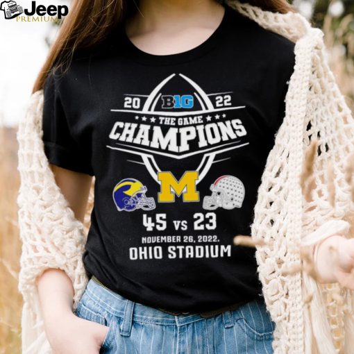 University Of Michigan Football 2022 Big Ten The Game Champions Shirt