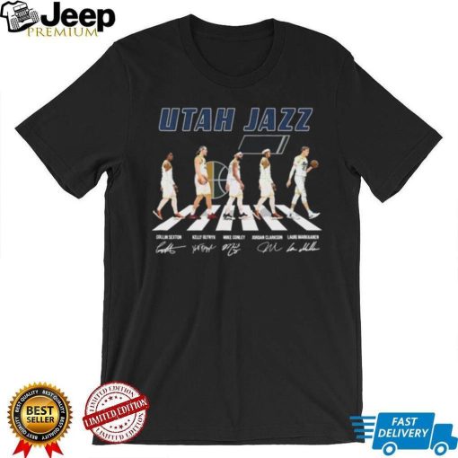 Utah Jazz Team Basketball Abbey Road Signatures Shirt