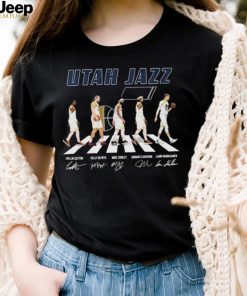 Utah Jazz Team Basketball Abbey Road Signatures Shirt