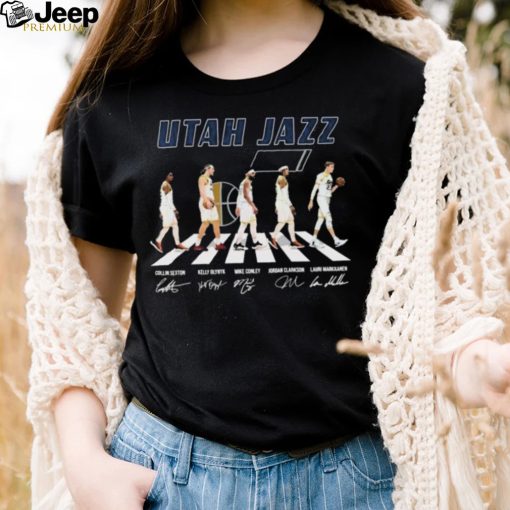 Utah Jazz Team Basketball Abbey Road Signatures Shirt