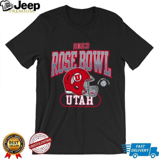 Utah Utes Rose Bowl Game 2023 Helmet Vintage Washed shirt