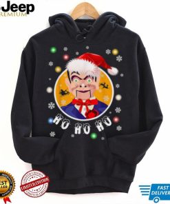 Ventriloquist Dummy In Santa Hat Christmas Shirt