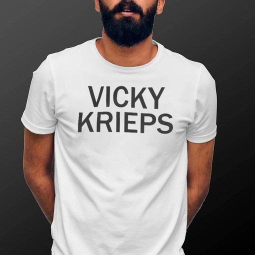 Vicky Krieps simple text shirt