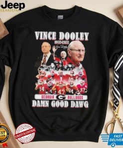 Vince Dooley 1932 2022 Georgia Bulldogs Damn Good Dawg Signature Shirt