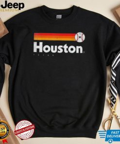 Vintage Houston Love Baseball Strong Vintage Stripes 2022 Shirt