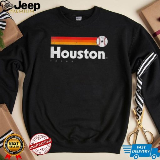 Vintage Houston Love Baseball Strong Vintage Stripes 2022 Shirt