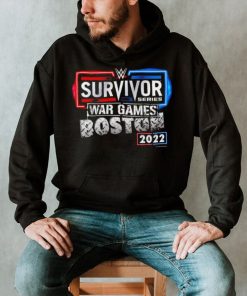 WWE Survivor Series War Games Boston 2022 neon logo shirt