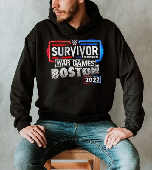 WWE Survivor Series War Games Boston 2022 neon logo shirt