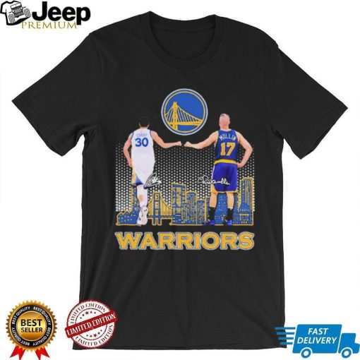 Warriors Curry 30 And Mullin 17 City Signature Shirt