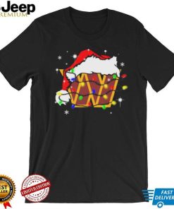 Washington Commanders Santa Hat Christmas Light Shirt