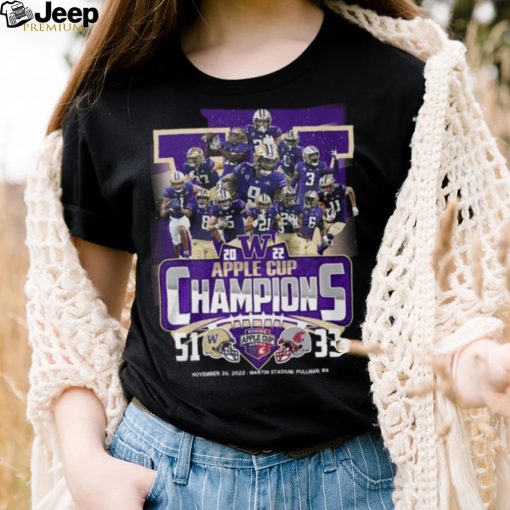 Washington Huskies vs Washington State Cougars 2022 Apple Cup Champions Boeing Apple Cup Series shirt