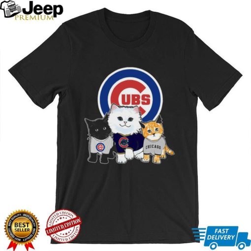 We Love Wrigley Chicago Cubs Baseball Fans And Cat Lovers Funny t shirt