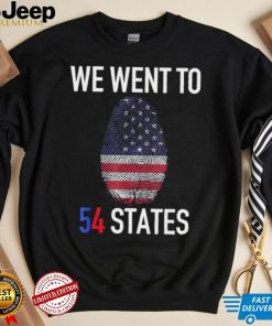 We Went To 54 States, Fingerprint President Biden T Shirt