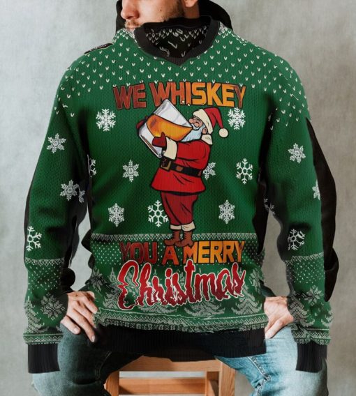 We Whiskey You A Merry Christmas Ugly Christmas Sweater Sweatshirt