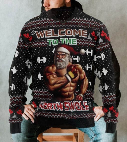 Welcome To The North Swole Ugly Christmas Sweater, Xmas Sweatshirt