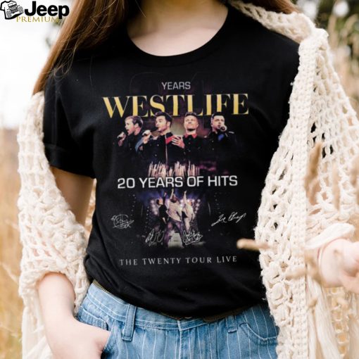 Westlife 20 Years Of Hits The Twenty Tour Live T Shirt