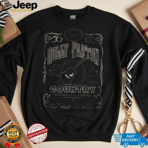 Whiskey Label Dolly Partons New Design T Shirt
