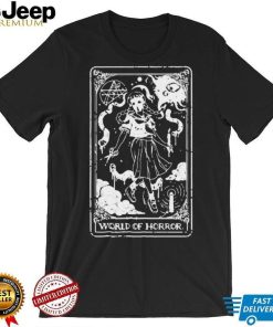 World of horror ominous tarot black shirt