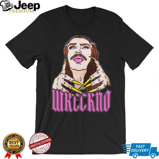 Wreckno cartoon wreckno merch wreckno butterfly beanie Tee