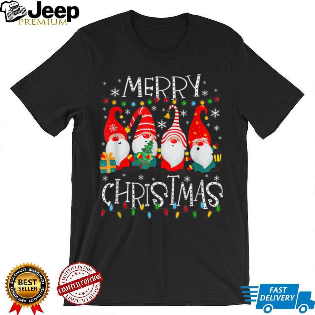 Xmas Merry Christmas Gnome Shirt Family Kids Adults T Shirt