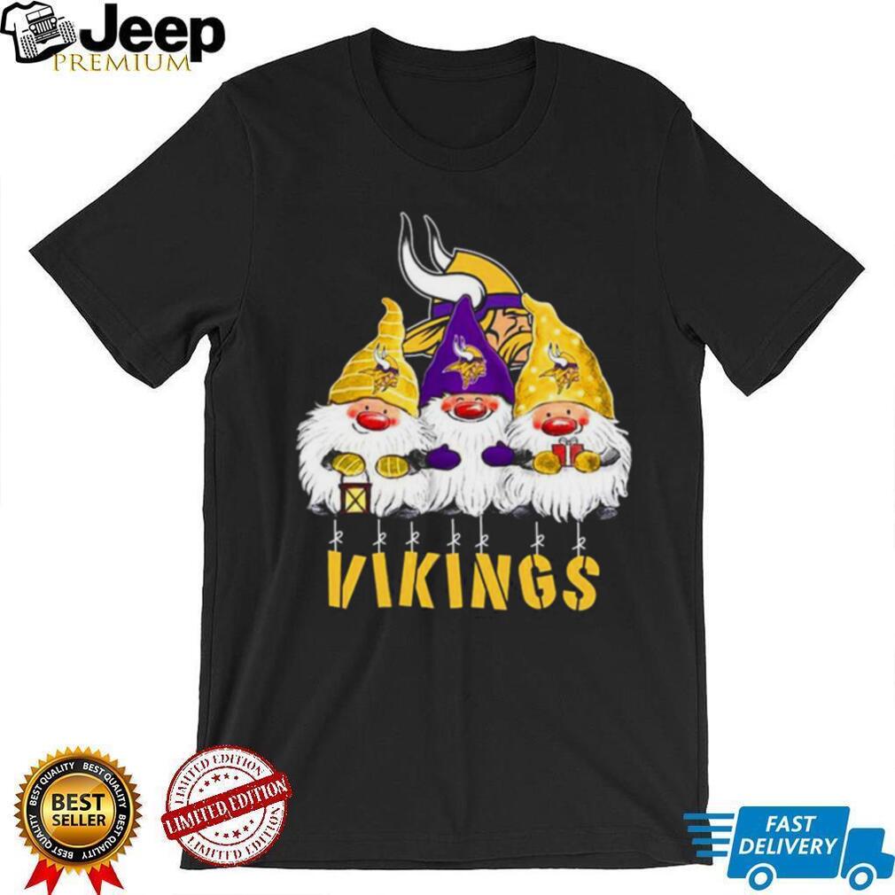 Xmas Mery Christmas Gnomies Minnesota Vikings Christmas T Shirt - Limotees