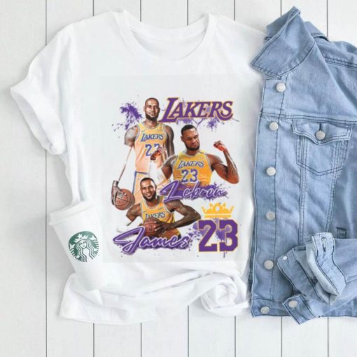 Lebron James T shirt, 23 Lakers Shirt, Los Angeles Lakers Shirt, NBA Team Lakers T Shirt