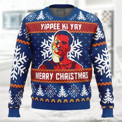 Yippee Ki Yay Die Hard Ugly Christmas Sweater