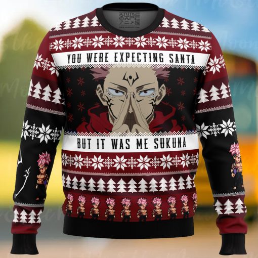 You Were Expecting Santa Sukuna Jujutsu Kaisen Ugly Christmas Sweater