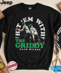 Zach Wilson New York Jets Hit ‘Em With The Griddy Signature Shirt