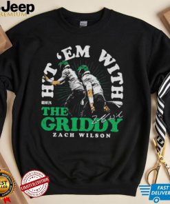 Zach Wilson New York Jets Hit ‘Em With The Griddy Signature Shirt