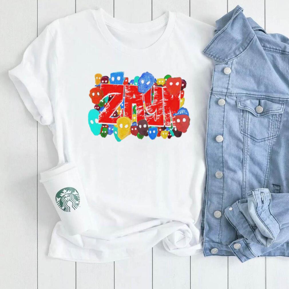 Zayn Malik NIL faces colorful logo shirt