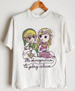 Zelda legend of zelda link leisure its dangerous to play alone shirt0