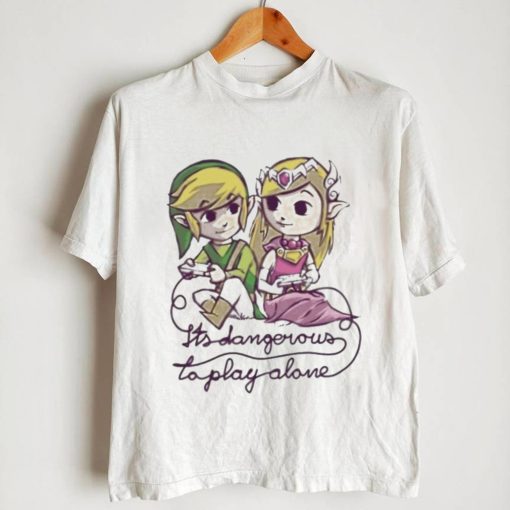 Zelda legend of zelda link leisure its dangerous to play alone shirt0