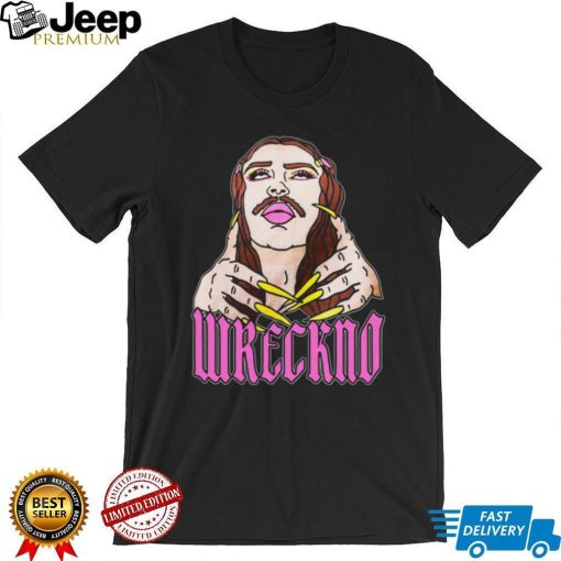 Wreckno cartoon wreckno merch wreckno butterfly beanie Tee