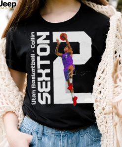 collin Sexton Utah Jazz basketball vertical number 2 shirt