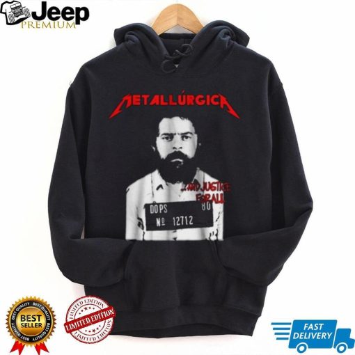 Camiseta Metalúrgica Lula Livre Metallica Justice Lula T Shirt