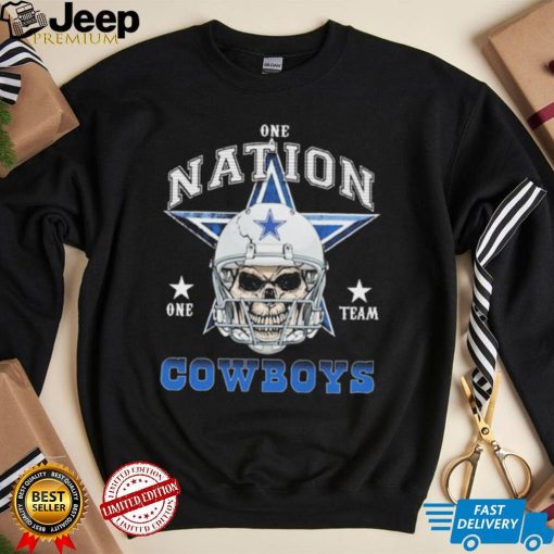 Skull Dallas Cowboys One Nation One Team Cowboys Shirt