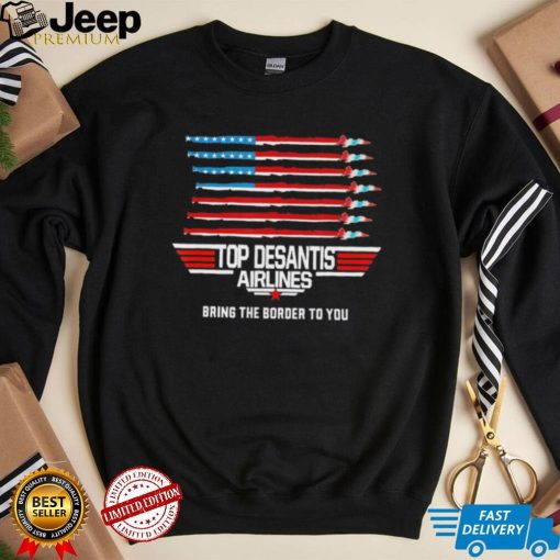 Top Desantis Airline Bringing the Border to You Martha’s Vinyard Us Flag T Shirt