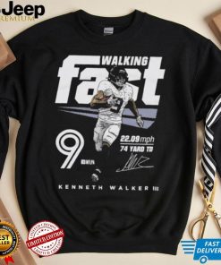Kenneth Walker Seattle Seahawks Walking Fast Signature Shirt
