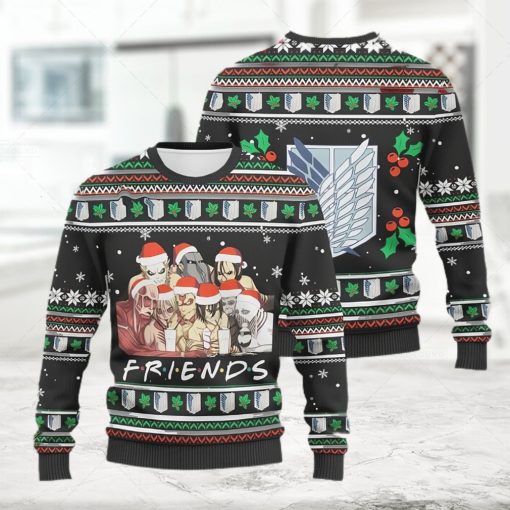 merry xmas nine titans friends ugly christmas sweater
