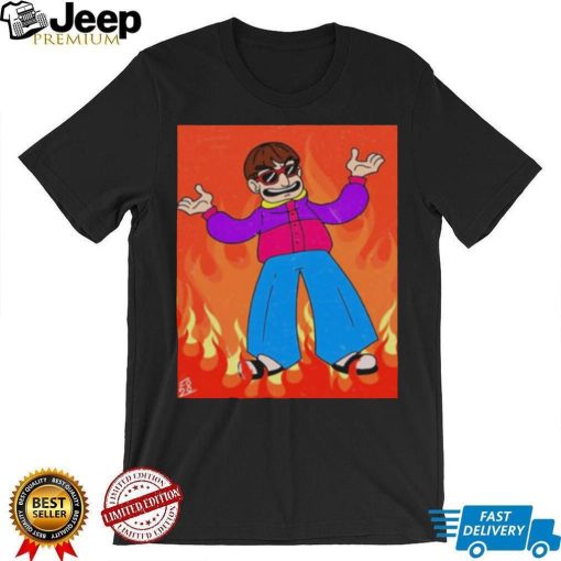 Oliver Tree In Flames Shirt