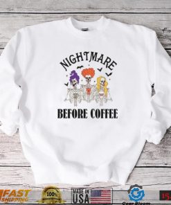 Nightmare Before coffe Hocus Pocus Skeleton Tshirt