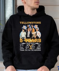 05 Years Anniversary Of Yellowstone 2018 2023 Thank You For The Memories Signatures Shirt