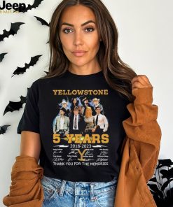 05 Years Anniversary Of Yellowstone 2018 2023 Thank You For The Memories Signatures T Shirt