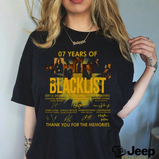 07 Years Of The Blacklist shirt