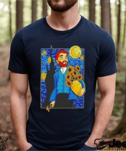 Van gogh in Starry Night shirt